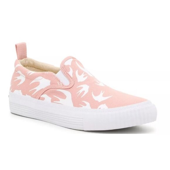 MCQ Alexander McQueen Swallow Slip-On Sneakers Light Pink Size 10/41 NIB $250 - Picture 1 of 12